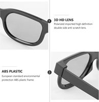 Lunettes 3D polarisées passives Trend Master Image pour adultes, écran virtuel 50"-80", lentille 0,19 mm, noir/couleur personnalisée, en stock