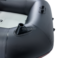 Bateau de pêche gonflable en PVC Hailebao, moteur électrique/à essence 4HP, capacité 5 personnes, pour le surf, la dérive, le ski nautique sur les lacs
