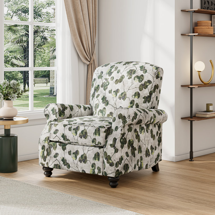 Verde Floral Poliéster