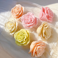 Moule à Bougie Rose Fleur en Silicone Idée Cadeau Saint-Valentin Moule à Cire Décoration Maison Cadeau Anniversaire