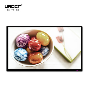 Señalización Digital Ultrafina de 2.8 cm y 24 Pulgadas para Montaje en Pared, Reproducción Automática en Bucle de 1080P, Publicidad para Restaurantes de <span class=keywords><strong>Comida</strong></span> Rápida - Product Image 1