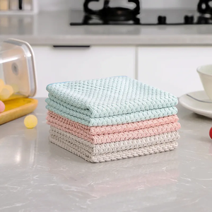 Bulk Microfiber Cleaning <b>Cloths</b>, Soft Absorbent Quick-Dry Reusable Dish <b>Cloths</b>, Machine Washable for Home <b>Kitchen</b> Cleaning - Product Image 6