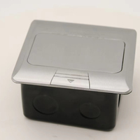 Prise électrique escamotable en aluminium JD03, multi-prises RJ45, boîte de prise de sol dissimulée