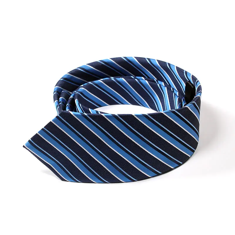 Wholesale Custom Stripe Necktie High Quality Custom Logo Male Ties Sets Silk Neck Ties For Men