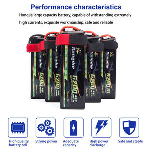 14.8V 6200mAh 4S 60C 可充电聚合物锂离子电池组，适用于遥控玩具车和儿童电动车 - Product Image 6