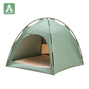 Portable Polyester &amp; Cotton Pet Cabin <strong>Tent</strong> With Mosquito Net &amp; Bed Canopy For Puppies And Kittens For Camping Travel Home Use - Product Image 1
