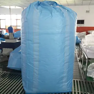 1000kg 1 ton FIBC delikli üst satış süper kaplamalı laminasyon toplu çanta pirinç/çimento/kimyasal maddeler ahşap hurda