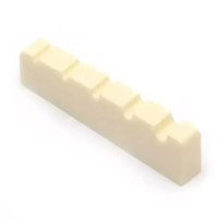 Ivory Plastic Bass Replacement Slotted Nut R400 ABS Bass Guitar Nuts for 4 String Electric Bass Parts