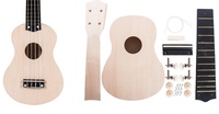 Wholesale Wood Color DIY Ukulele Unfinished Music Toy Kids Mini Ukulele Guitar Toy Educational Musical Instrument Children's Toy