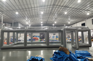 Tienda de cúpula transparente de PVC grande personalizada, tienda de piscina inflable portátil hermética, cubierta de piscina inflable transparente, casa de burbujas - Product Image 3