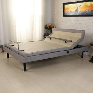 Mecanismo de 4 motores independiente, <span class=keywords><strong>cama</strong></span> de masaje eléctrica ajustable con inclinación de cabeza y soporte lumbar - Product Image 2