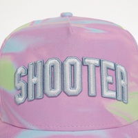 Venta al por mayor por encargo 3D bordado impresión impresa tirador caza Rosa niñas mujeres deportes al aire libre ala curva gorra de béisbol