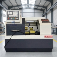 Tour CNC à banc plat CK0640 HR avec roulement Hongda, précision de 0,001 mm, 8 stations, 220V/380V pour le tournage de précision et l'usinage de petites pièces