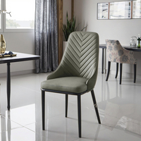 Moderne Simple Nordic Light Luxury Hotel Chaise de café avec dossier Table à manger décontractée Chambre Tabouret de maquillage pour meubles de maison