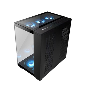 Herder Chất lượng cao giữa tháp Máy tính để bàn toàn cảnh Tempered Glass PC Vỏ mát argb e-thể thao chơi game máy tính Tủ CPU tủ - Product Image 2