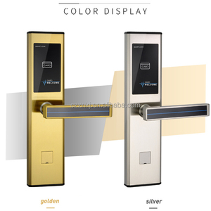ระบบซอฟต์แวร์จัดการล็อคประตูโรงแรมแบบสแตนเลส ไม้ และโลหะ พร้อมระบบคลาวด์ WiFi คีย์การ์ดสีเงินและสีทอง ระบบล็อค RFID - Product Image 2