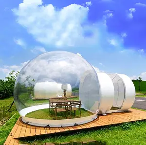 De gros 3m camping en plein air tente de bulle gonflable-Tente gonflable transparente à bulles, diamètre 3m, 4m, 5m, 6m, pour jardin, Camping en plein air, luxe, hôtel, fête