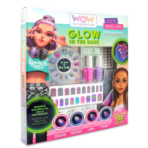 Set per manicure che si illumina al buio con unghie profumate WOW Generation - Product Image 1