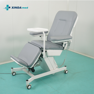 Luxury Hospital Adjustable Patient Recliner <strong>Blood</strong> Donor Chair PU Leather Foldable Aluminium Handrail <strong>for</strong> <strong>Hemodialysis</strong> - Product Image 6