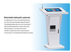 Giá tốt nhất thông minh LCD 21.5 inch tất cả-trong-một màn hình cảm ứng PODIUM kiosk với mic và loa cho hội nghị - Product Image 6