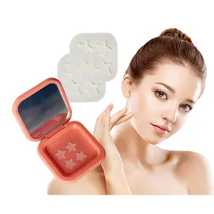 Blemishes Colorful Star Shaped Hydrocolloid Acne Pimple Patch For Covering Zits And Blemishes Spot Stickers For Face And Skin 4 Patches