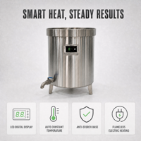 Casserole électrique en acier inoxydable de qualité commerciale, durable pour une utilisation en extérieur