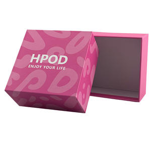 กล่องของขวัญรีไซเคิลได้กล่องของขวัญสีชมพูแข็งบรรจุภัณฑ์หรูหรากล่องของขวัญเครื่องสำอางสีชมพูกล่องบรรจุภัณฑ์ความงามแบบรีไซเคิลได้ - Product Image 1