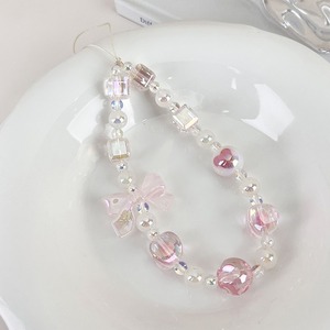 Mignon Mode Arc Perlé Téléphone Longe Anti-Perdu Dragonne Mobile Téléphone Cas Charme Chaîne <span class=keywords><strong>Pendentif</strong></span> <span class=keywords><strong>pour</strong></span> iPhone 17 Pro Max - Product Image 6