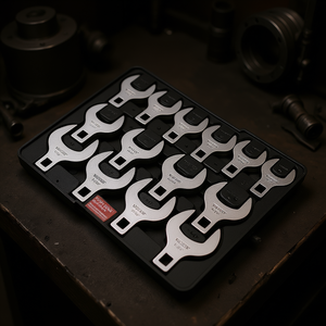 Jeu de clés à patte de corbeau Veyor 14 pièces, entraînement 1/2, en acier 40CR, gravure laser, taille impériale, pour réparations mécaniques - Product Image 2