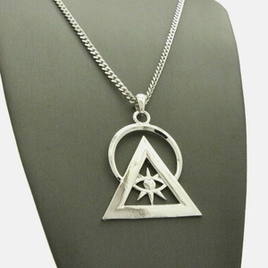 Son derece cilalı 18k altın kaplama <span class=keywords><strong>Illusion</strong></span> piramit kolye göz 24in küba zincir kolye ile Horus - Product Image 5