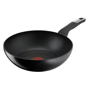 Wok Antiadherente de Aluminio 1 mango (28cm) UNLIMITED Negro 010271041828 - Product Image 1