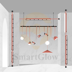 Căn hộ hiện đại Thiết kế tối giản DC48V vành đai hệ thống chiếu sáng cao CRI 90 Dimmable COB LED nhôm tuyến tính theo dõi ánh sáng Đường Sắt - Product Image 1