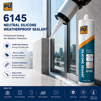 Scellant silicone 300ml, durcissement neutre, adhésif imperméable pour la fixation de vitres, fenêtres, portes, miroirs