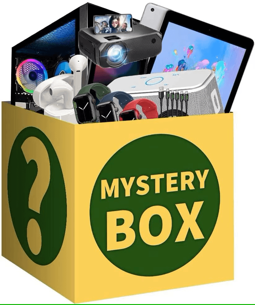 Lucky Mystery Box 2025 New LED Smart Electronic Gadgets Includes Smartwatch Gaming Headset Exciting Surprise a Lucky Find