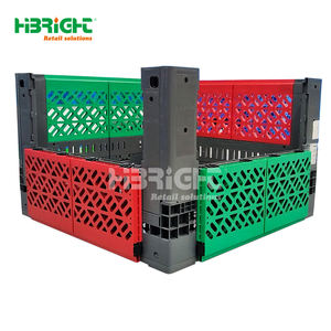 Contenedor de almacenamiento plegable de plástico resistente, tipo jaula, con forma de cubo, para almacén. - Product Image 3