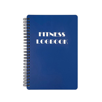 Cahier de planificateur de fitness à spirale A5 avec logo personnalisé Journal d'exercice quotidien pour hommes et femmes Couverture en papier