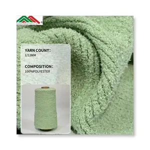 Hoge Kwaliteit 1/13nm 100% Polyester Fancy Fiber Veer Garen Voor Ambachten En Diy Projecten