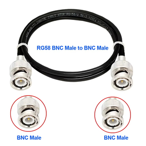 50 Ohm <strong>BNC</strong> Jumper Low Loss <strong>BNC</strong> Male to <strong>BNC</strong> Male Extension Coax Cable 3meter for Antenna Analyzer, CB Radio, Security CCTV Camera - Product Image 2