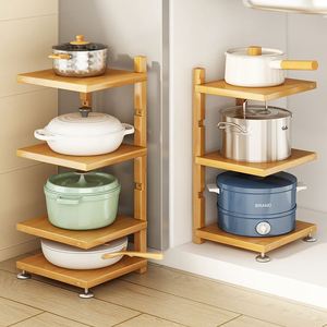 Étagères de rangement en bambou pour salon et cuisine, armoires de cuisine en bambou, designs modernes, directement de l'usine - Product Image 3