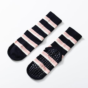 Anti-Slip Grip Yoga <strong>Socks</strong> <strong>Women</strong> Custom Striped Pilates <strong>Sock</strong> Customized Grip <strong>Socks</strong> for Yoga Ballet Dance Home Fitness - Product Image 4