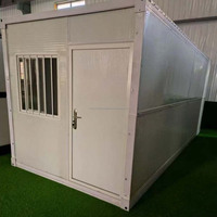 Maison conteneur portable à assemblage rapide de 20 pieds avec structure en acier pour la vie en plein air