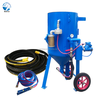 Petite machine de sablage industrielle pour utilisation mobile en extérieur