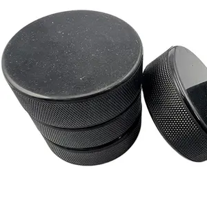 Logo in ấn cao su Ice Hockey pucks Rắn cao su căng thẳng Hockey Puck