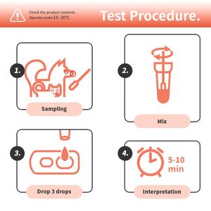 Produits vétérinaires Sabervet CDV CAV Ag <span class=keywords><strong>test</strong></span> Canine Distemper Virus Adeno Virus Antigène Combo <span class=keywords><strong>Test</strong></span> rapide pour chien - Product Image 6