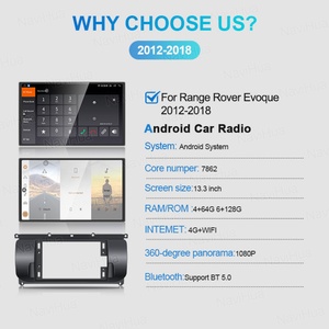 Écran tactile NaviHua 13 pouces pour Range Rover Evoque L538 2012-2018, autoradio multimédia Android, CarPlay, navigation, nouvelle mise à niveau - Product Image 6