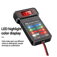 Comprobador Digital de Baterías de Coche de 12V, Medidor de Voltaje Automotriz, Analizador del Sistema de Carga del Alternador con Pantalla LED