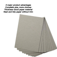 Carton gris kappa de 1 mm, 2 mm, 3 mm, 1200 g/m², carton épais, couleur gris