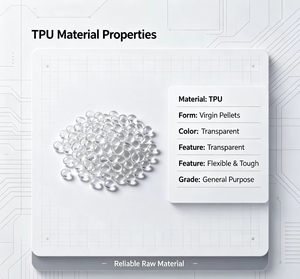 Gránulos de Plástico TPU 9390AU, Poliuretano Termoplástico, Materia Prima, Dureza 90A, Resistencia Superior al Desgarro y a la Abrasión - Product Image 2