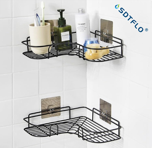 Étagère d'Angle <span class=keywords><strong>Murale</strong></span> Personnalisée <span class=keywords><strong>en</strong></span> Acier Inoxydable Autocollante <span class=keywords><strong>pour</strong></span> <span class=keywords><strong>Cuisine</strong></span>, Salle de Bain, Salon – Support Mural <span class=keywords><strong>en</strong></span> Métal, Décoration <span class=keywords><strong>Murale</strong></span> - Product Image 4