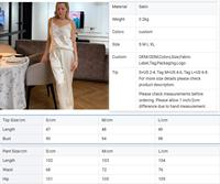 Ensemble de pyjama en satin doux pour femmes QINSI, avec dentelle, camisole et pantalon, pyjama féminin sans manches, deux pièces, vêtements de détente